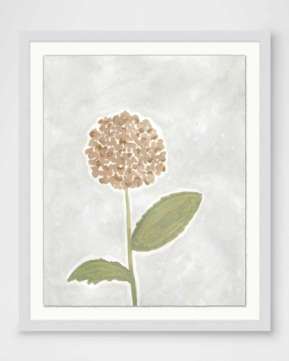 "Blushing Floral 1" Framed GIclee